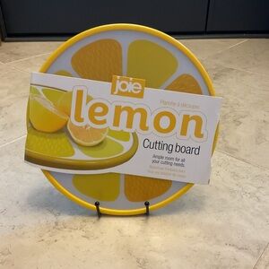 Joie Lemon-Themed Cutting Board, 11 inch